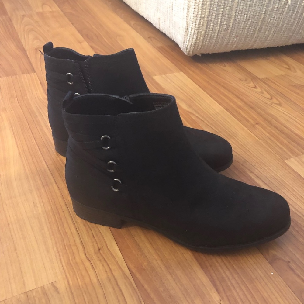 Black Suede Booties